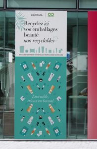 L'Oréal x Terracycle bâche