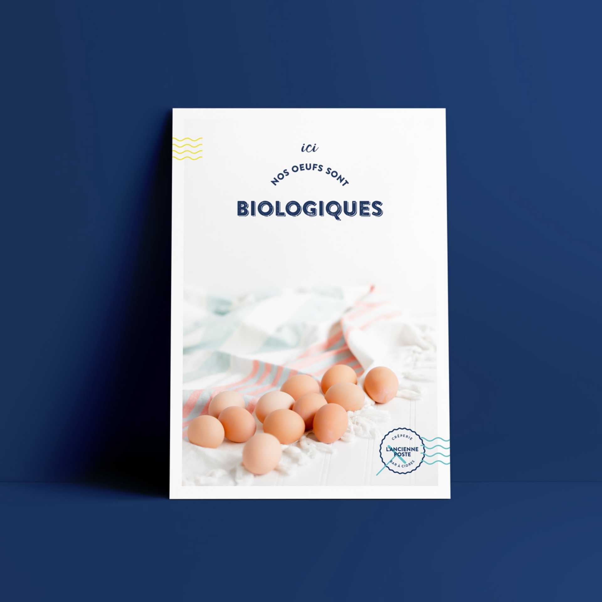 Crêperie de L'Ancienne Poste poster oeufs biologiques